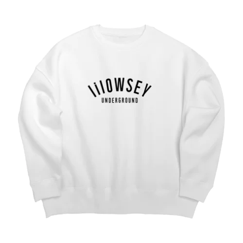 "lilOWSEY" OG BLACK LOGO Big Crew Neck Sweatshirt