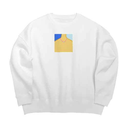 アシンメトリー Big Crew Neck Sweatshirt