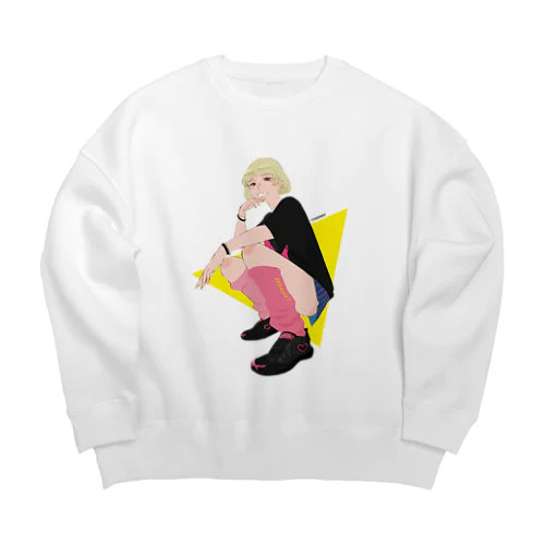 いえろー Big Crew Neck Sweatshirt