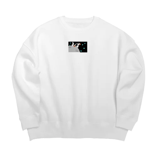 餅月兎 Big Crew Neck Sweatshirt