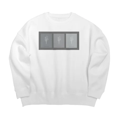 3 frame gray Big Crew Neck Sweatshirt