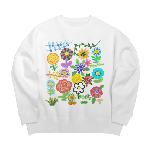 花畑デラックス Big Crew Neck Sweatshirt