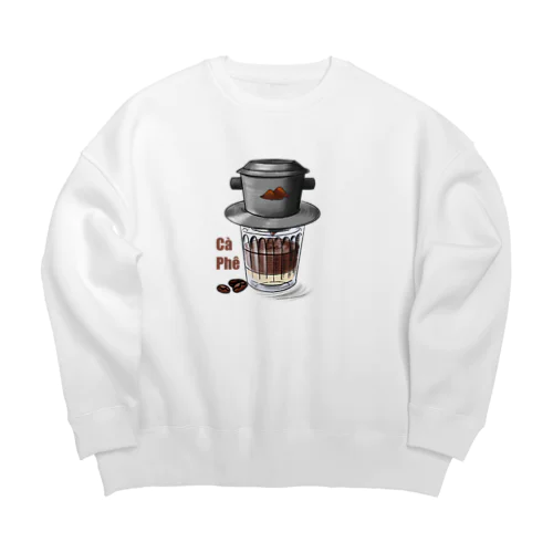 ベトナムコーヒー Big Crew Neck Sweatshirt