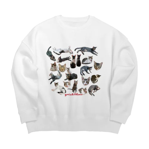 グリとブロン　ロゴ入り Big Crew Neck Sweatshirt