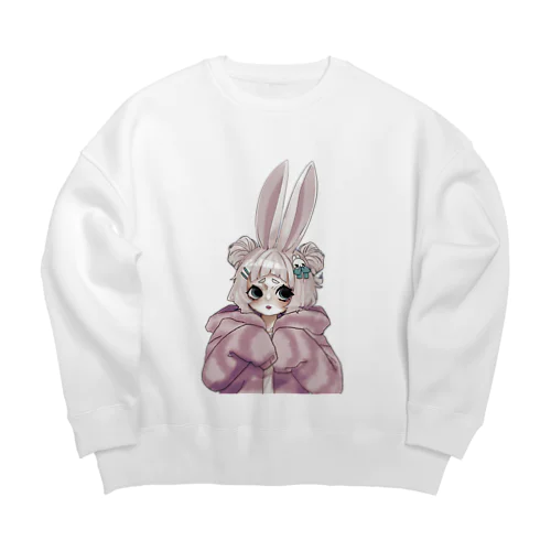 部屋着の兎兎ノ🐰 Big Crew Neck Sweatshirt