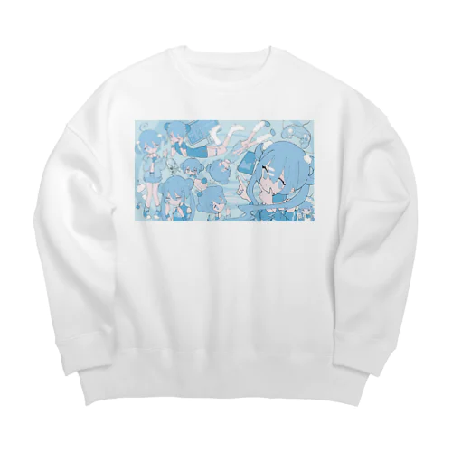 morning lie Big Crew Neck Sweatshirt