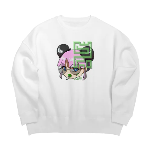 ぷぅパンダ Big Crew Neck Sweatshirt