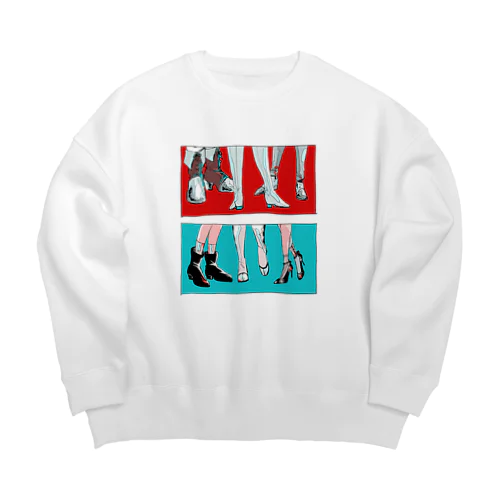 6人 Big Crew Neck Sweatshirt