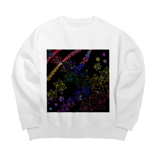 くす玉くんの宇宙さんぽ Big Crew Neck Sweatshirt