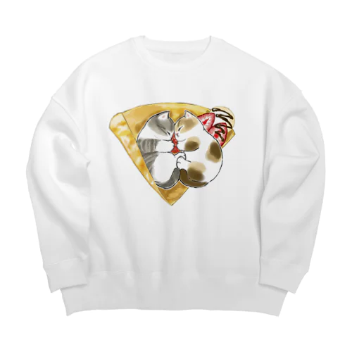 にゃんこクレープ Big Crew Neck Sweatshirt