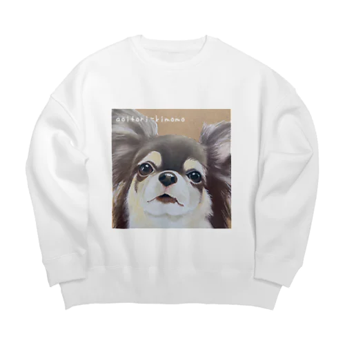 チワワ Big Crew Neck Sweatshirt