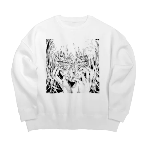 多眼ちゃん Big Crew Neck Sweatshirt