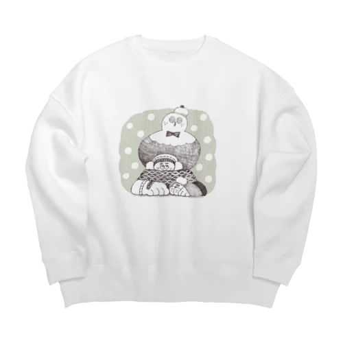 雪だるま Big Crew Neck Sweatshirt