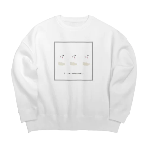 3 cupcake 🧁 Big Crew Neck Sweatshirt