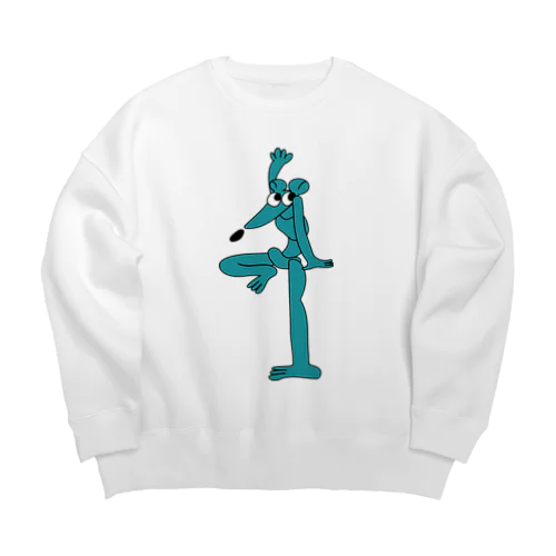 ねずみ(挙手) Big Crew Neck Sweatshirt