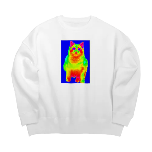 サーモ・ムキムキめんちゃん Big Crew Neck Sweatshirt