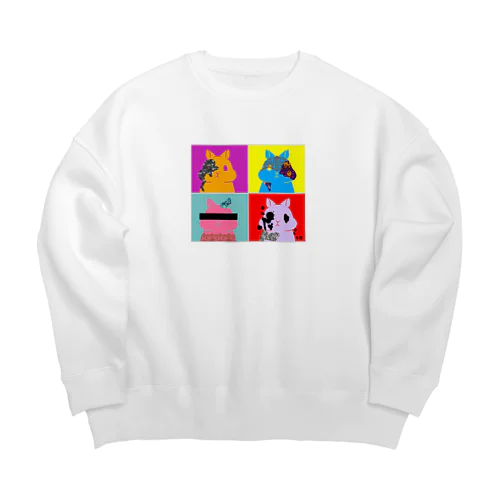 ウッサ氏【pattern】 Big Crew Neck Sweatshirt