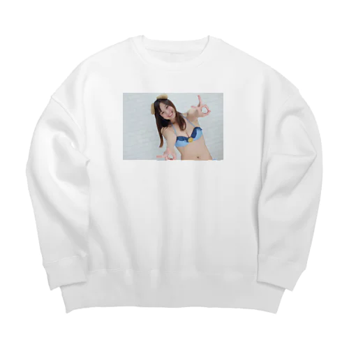 犬まゆみグッズ Big Crew Neck Sweatshirt