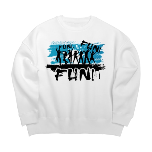 FUN!FUN!FUN! Big Crew Neck Sweatshirt
