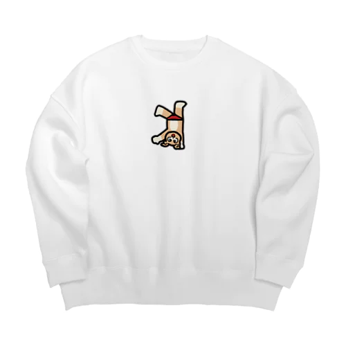 犬のバケモン Big Crew Neck Sweatshirt