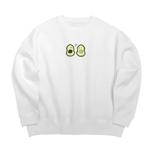 びっくりアボカドくん Big Crew Neck Sweatshirt