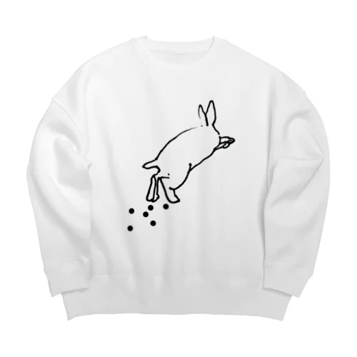 うんちぽろぽろ（線） Big Crew Neck Sweatshirt