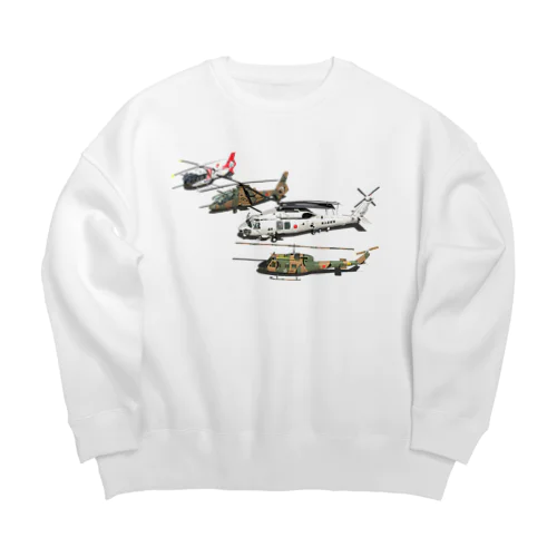 4heli1 Big Crew Neck Sweatshirt