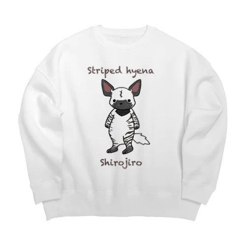 シマハイエナのシロジロー Big Crew Neck Sweatshirt