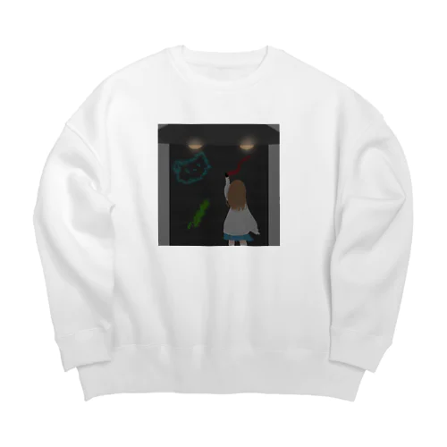 らくがき Big Crew Neck Sweatshirt