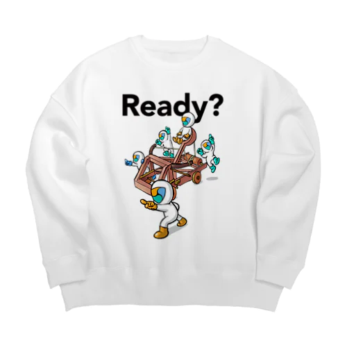 【NEM】 Ready? Big Crew Neck Sweatshirt