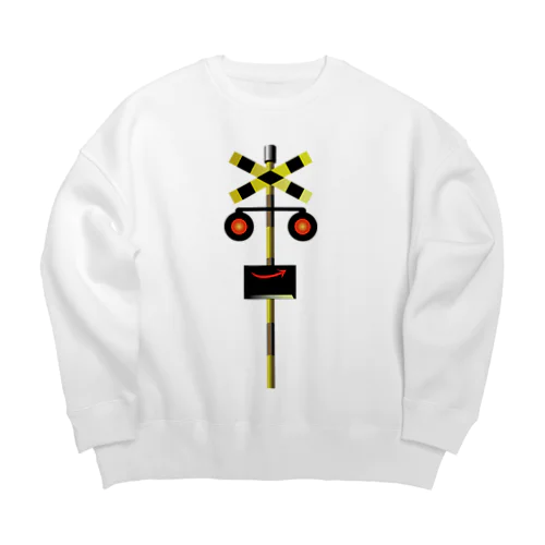 踏切 カンカングッズ Big Crew Neck Sweatshirt