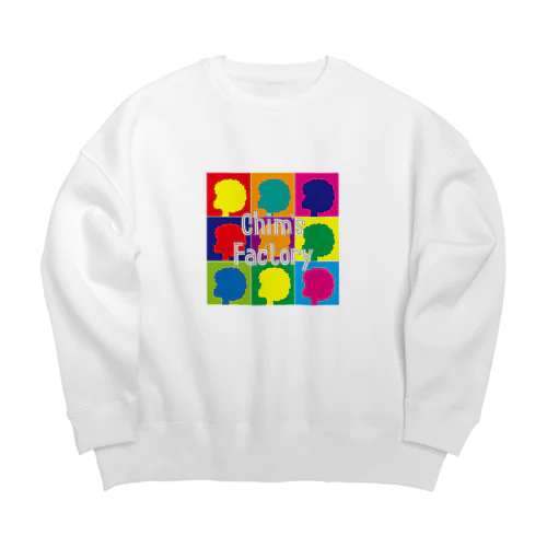 カラフルカーリーちゃん Big Crew Neck Sweatshirt