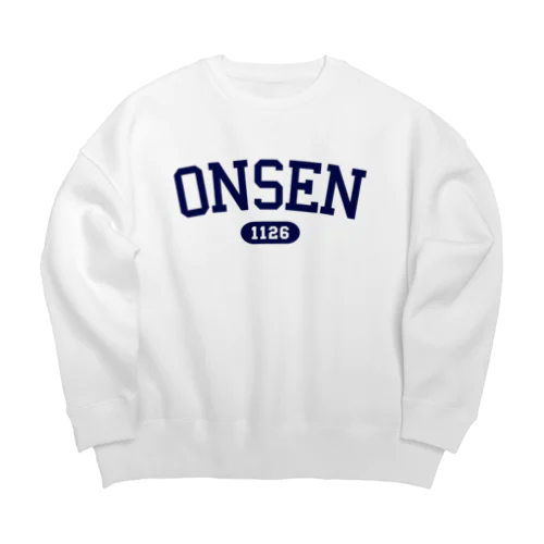 ONSEN 1126（ネイビー） Big Crew Neck Sweatshirt