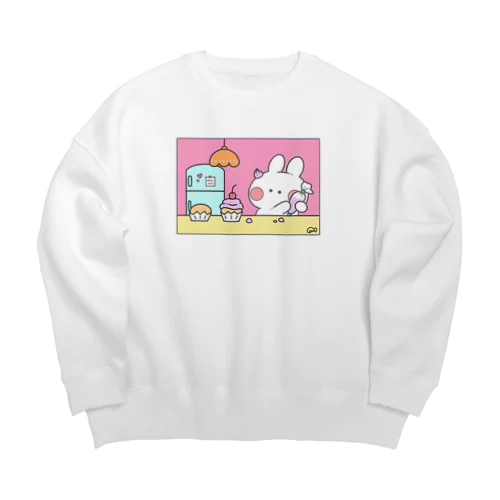 make a cake パステル Big Crew Neck Sweatshirt