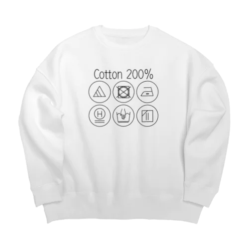 洗濯表記 Big Crew Neck Sweatshirt