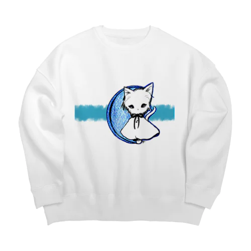 ミステリアスにゃんこ2022 Big Crew Neck Sweatshirt