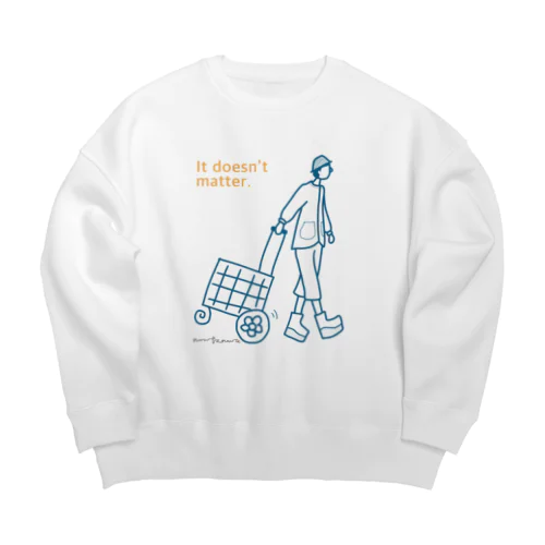 どっちでもいいんだよ Big Crew Neck Sweatshirt