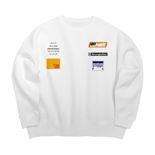 "IR-120/R45" Big Crew Neck Sweatshirt