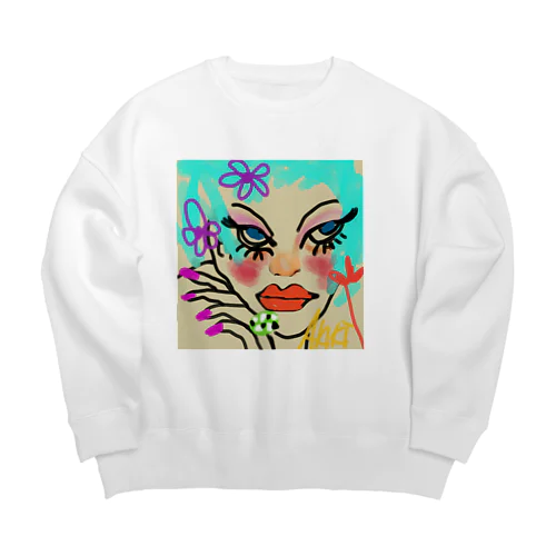 てやんでぃ Big Crew Neck Sweatshirt