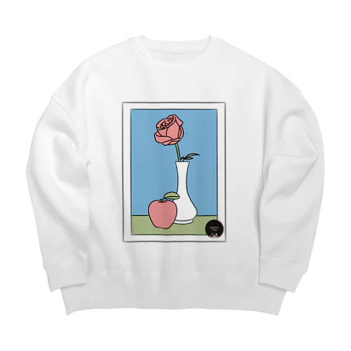 薔薇と林檎 Big Crew Neck Sweatshirt