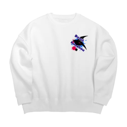 デビルブンチョウ Big Crew Neck Sweatshirt