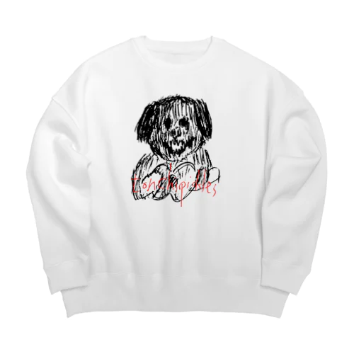 闇落ちウク Big Crew Neck Sweatshirt