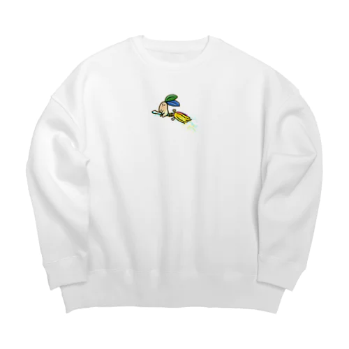 コマンドラ　箒 Big Crew Neck Sweatshirt