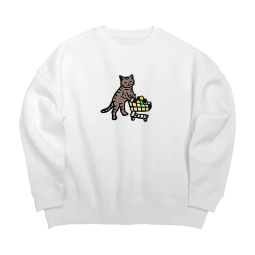 ナムジャイ猫 Big Crew Neck Sweatshirt