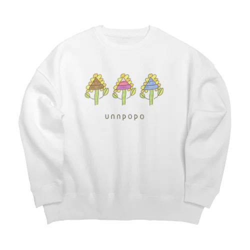 unnpopo ｳﾝﾎﾟﾎﾟ Big Crew Neck Sweatshirt