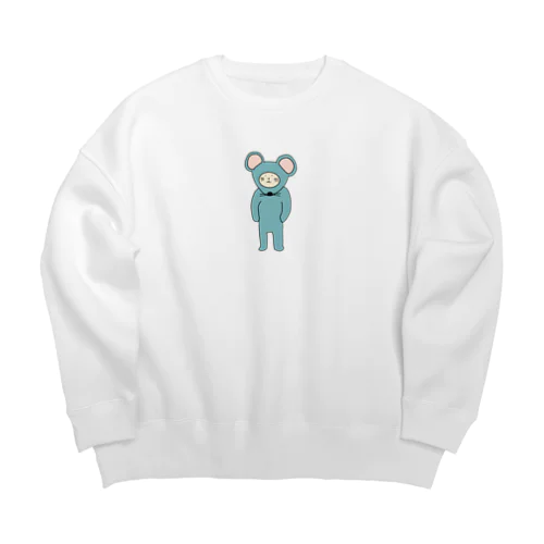 着ぐるみねこ Big Crew Neck Sweatshirt