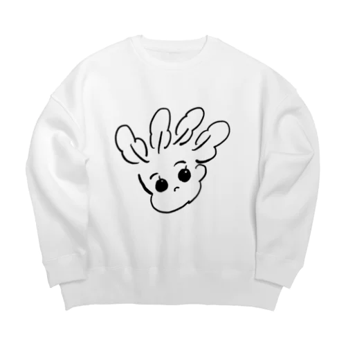 ホウレンソウ(哀) Big Crew Neck Sweatshirt