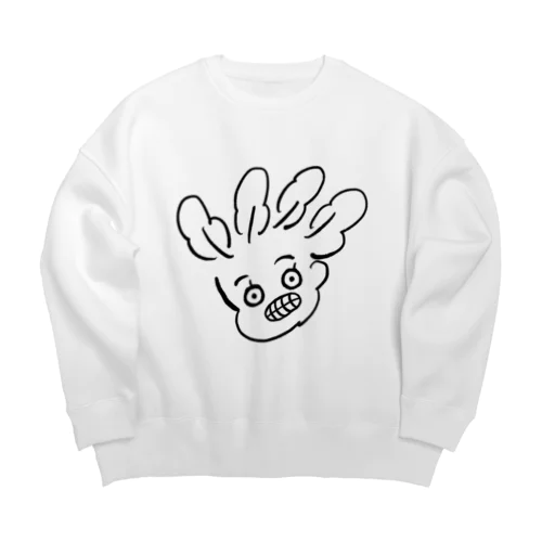 ホウレンソウ(怒) Big Crew Neck Sweatshirt