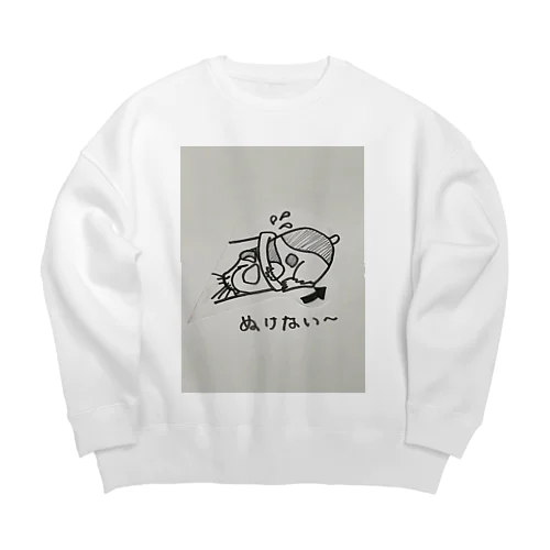 後に引けないハムスター Big Crew Neck Sweatshirt