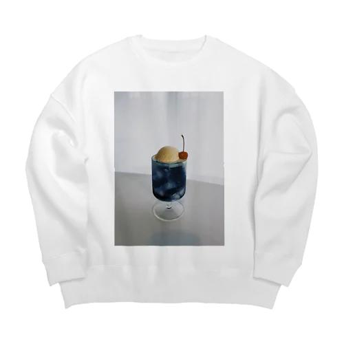 雨雲メロンソーダ Big Crew Neck Sweatshirt